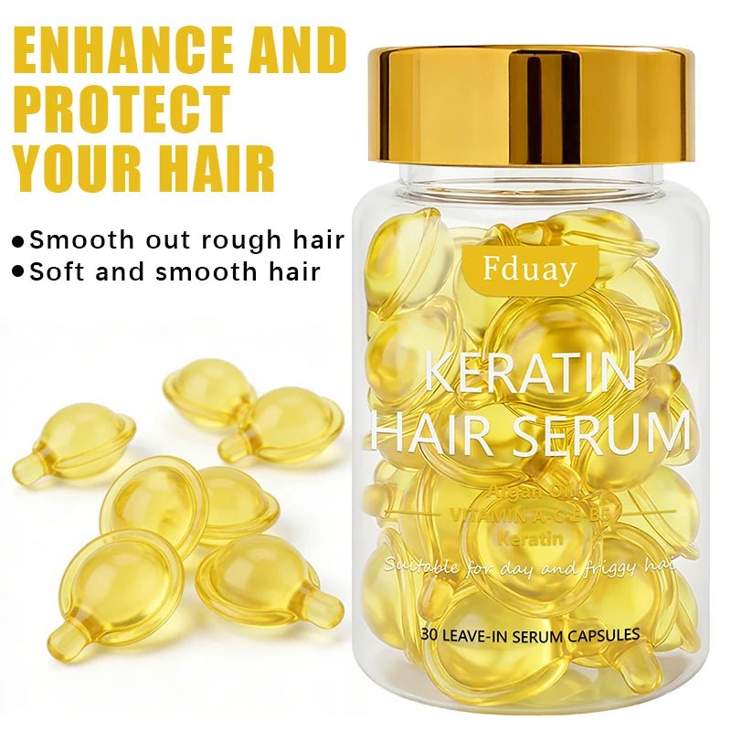 Australian Hair Care Non-Wash Essential Oil Rich in Keratin & Jojoba Seed Oil for Smooth Hair 1.5ml X 30pcs per Bottle