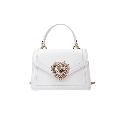 Light Luxury Burgundy Handbags for Women Trendy Versatile Buckle Flip Shoulder Bags Female Casual Commuting Chain Crossbody Bag