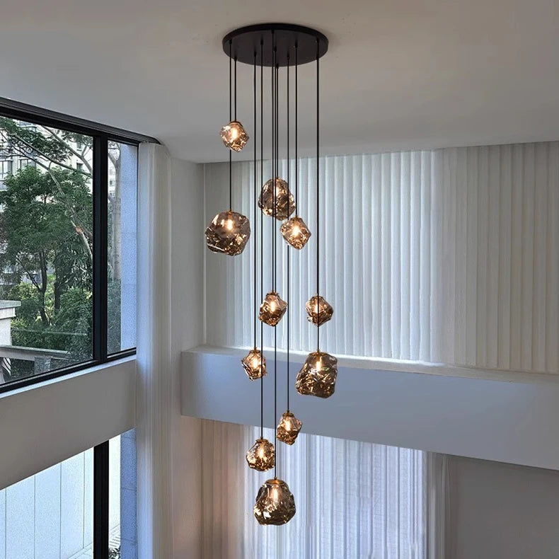 Modern Stair chandelier Pendant lights indoor lighting Ceiling lamp hanging light led Chandeliers for living room indoor lightin