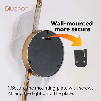 Rechargeable Interior Wall Lights Gold 10000mAH Wireless LED Wall Lamp Battery Operated Beside Bedroom Light Hallway Living Room