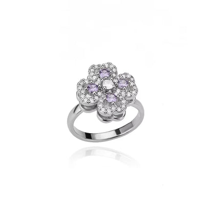 Anti Stress Anxiety Fidget Rings for Women Stainless Steel Sunflower Sun Star Spinner Ring Christmas Jewelry Gifts Dropshipping