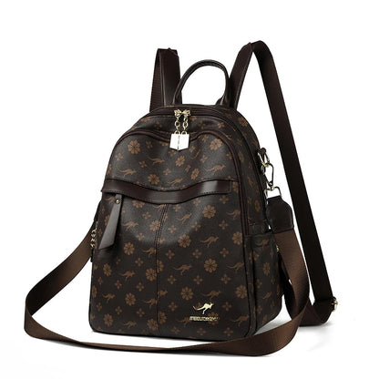 New Classical Fashion High Quality Soft Leather Travel Backpack Women Large Capacity Luxury Shoulder Bags School Bag Backpacks