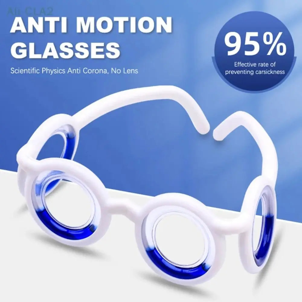 Anti Motion Sickness Anti-Nausea Smart Glasses Anti-Dizziness Eyewear Natural Nausea Relief Glasses for Kids Adults Carsickness