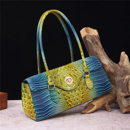 XMESSUN New Crocodile Pattern Handbag Bags for Women 2026 Fashion Designer Luxury Vintage Lady PU Leather Shoulder Crossbody Bag