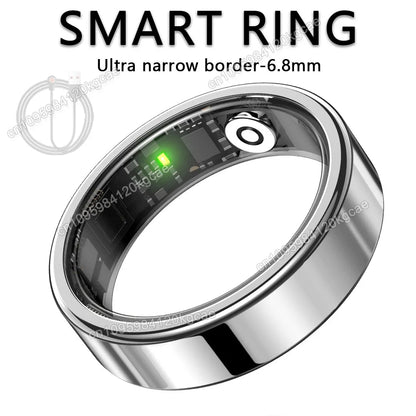 R10 Smart Ring with Charging Case for Men Women, Health and Sleep Monitor, 5ATM Waterproof, Multi-sport Mode, Smartring 2026 New