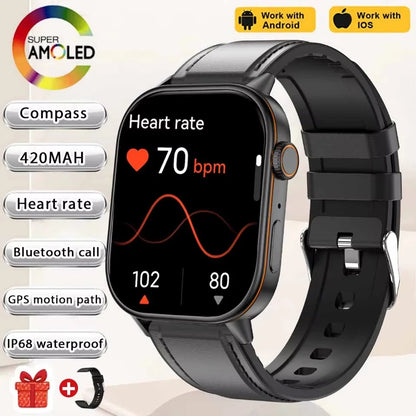 2026 New Multifunctional Smartwatch Women Gift Built-in GPS Bluetooth Call Music Fitness Sports Bracelet Sleep Monitor Watch Lad