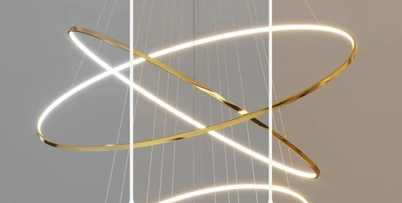 Nordic home decoration, stair chandelier, living room and dining room Pendant lights, ceiling light, indoor lighting