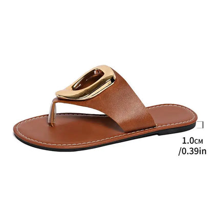 Women Fashion Slippers Slip on Anti-slip Flip Flops Summer Beach Slippers Luxury Flat Sandals Casual Designer Shoes Slides Women