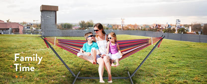 Gyroor Adjustable Stand Hammock - 600lb Capacity Stylish Hammock Bed with Storage Bag for Outdoor Relaxation