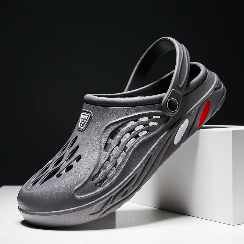 Summer Unisex Clogs Sandals Shoe Men Woman Hoof Thongs Stamp Garden Beach Big Size 36-49 Slippers for Men's Shoes Zapatos Hombr