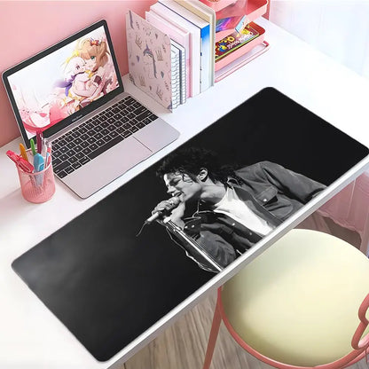 singer legendary M-Michael Jackson Mouse Pad Large Thick Desk Pad Stitched Edges Gaming Mouse Mat for PC