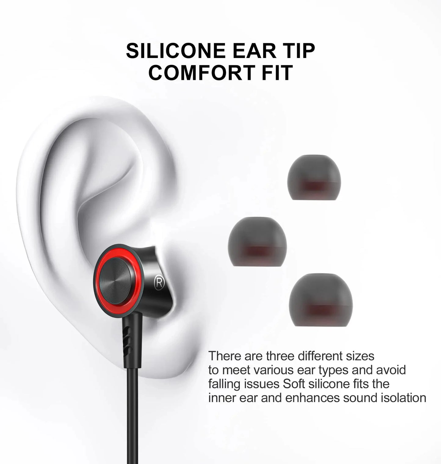 New Wired Headphones HiFi Surround Earphone Type C 3.5mm With Wire Control HD Mic Wired Earbuds For Samsung Galaxy S26 S25 S24