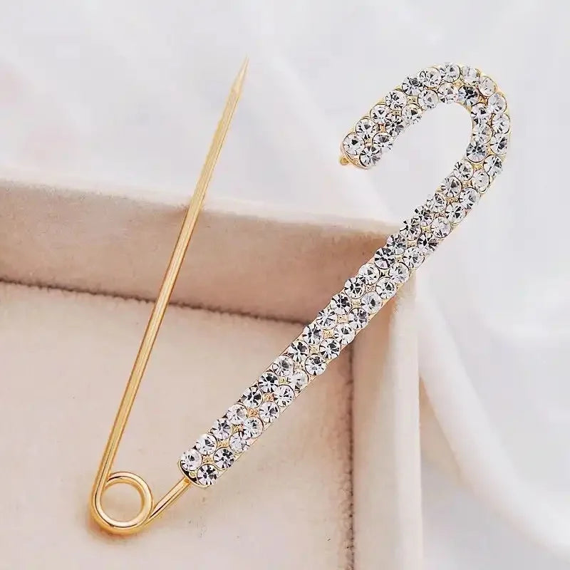 Elegant Crystal Bauhinia Brooches for Women Fashion Rhinestone Bouquet  Brooch Wedding Jewelry Clothing Coat Lapel Pins