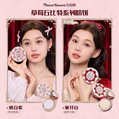 Flower Knows Strawberry Cupid Cosmetics Full Palette Lip Cream Powder Hand Cream 9-piece Set