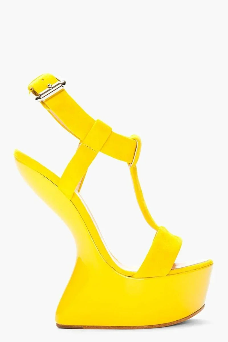 Strange Style Cross Tied Sandals Sexy Peep Toe Solid Accept Customized New Arrivals Fashion Women Runway Shoes