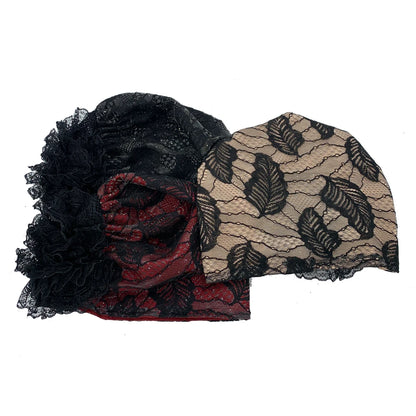 Embroidery Turban Cap for Women Summer Breathable Head Wraps Bonnet Muslim Under Scarf Hat Cancer Chemo Hats Turbante mujer