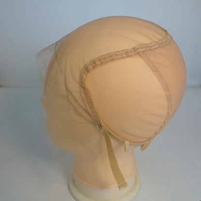 13*6inch lace front wig caps for making adjustable small wigs