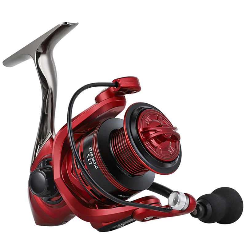 BILLINGS Metal Fishing Reel Spinning 5.2:1 Freshwater Saltwater Spinning Reel Max Drag 12KG 1000-7000 Series Fishing Reel