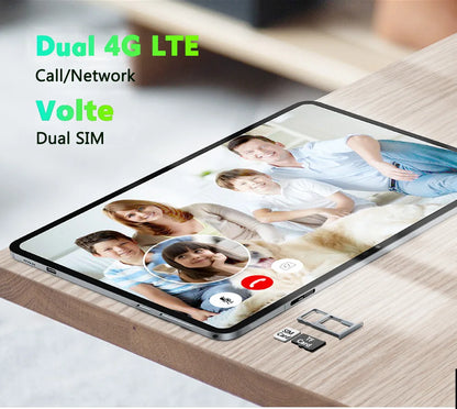 Global Version Unopened Tab16 Dual 4G Tablet 10.3 inch 2K FHD Android15 12GB+256GB ROM Tablet Laptop With SIM Card  Unisoc T616