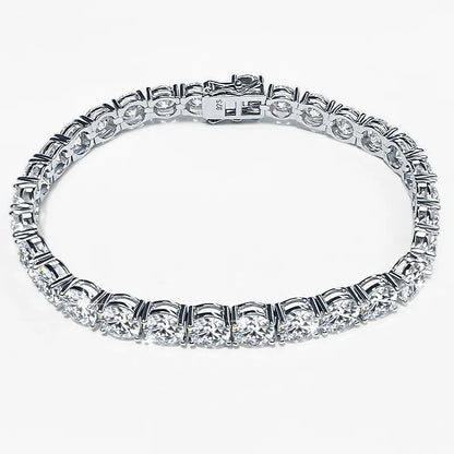 Luxury  Jewelry VVS Moissanite  Sterling Silver 925 Fashion Moissanite Tennis Chain Bracelet and Necklace For Women