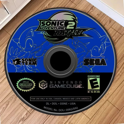 3Dmusic Cd Round Rugs Big Crack and Deep Stunning Optical Carpets Look Floor Mats Home Decoration Circular Carpet