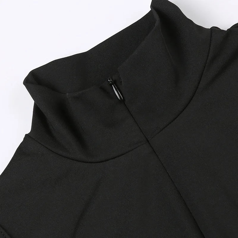 Women's Sexy Solid Short Sleeve Zipper High Collar High Waist Bodycon Jumpsuit Short Onesies Rompers Yoga Workout Gym Jumpsuits