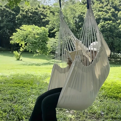 1pc Hanging Hammock Chair with Storage Bag for Outdoor Patio, Balcony, Porch, Indoor Bedroom, Comfortable Swing Seat
