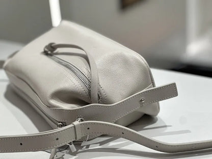 High Quality 2025 Luxury Cowhide Real Leather Crossbody Bowling Bag for Women - Ideal Commuter Bag & Ladies Gift
