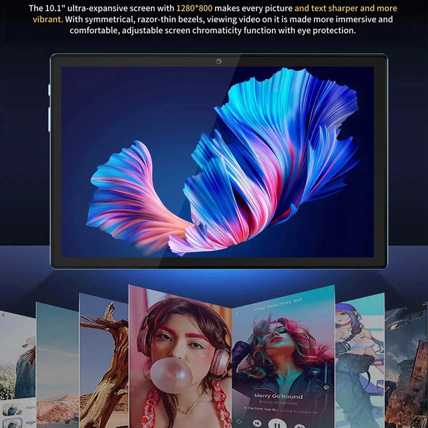 BDF-i17 Phone Tablets 10.1 Inch Octa Core 6GB RAM 128GB ROM Dual SIM Cards Call WiFi Bluetooth Google Play Tablet PC Android 13