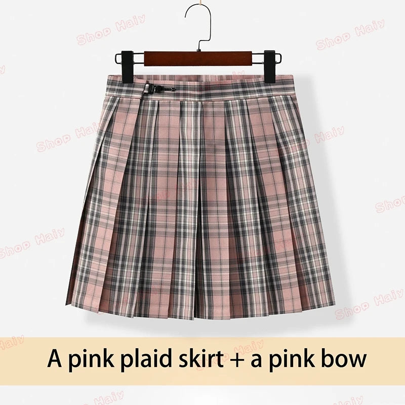 JK Japanese School Uniform Jacket Girls Multicolor Graduation Outfit for Harry Magic Academy with Sexy Pleated Skirt Tie Set New
