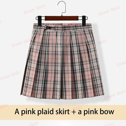 JK Japanese School Uniform Jacket Girls Multicolor Graduation Outfit for Harry Magic Academy with Sexy Pleated Skirt Tie Set New