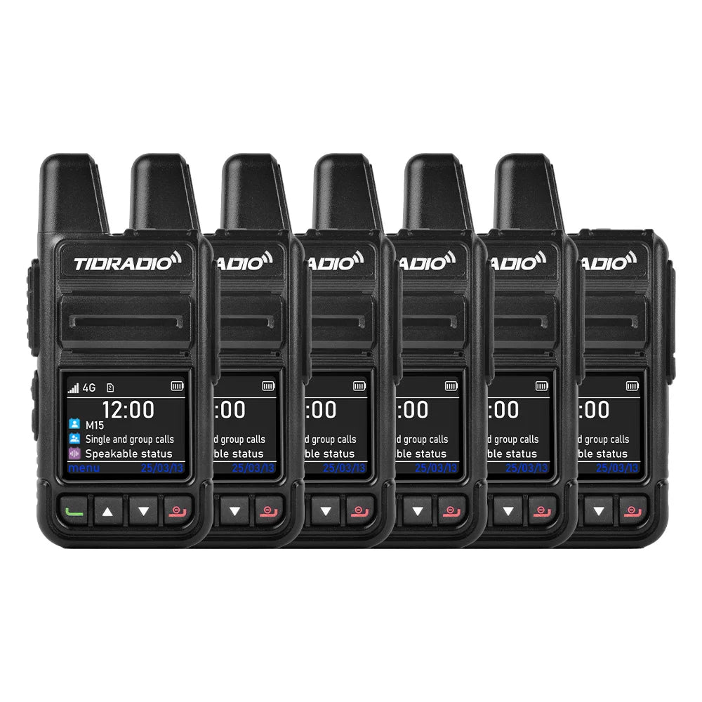 TIDRADIO TD-M15 Global Signal POC Radio with 1 Year Sim Card Walkie Talkie Long Range 4G 5000 Miles for Hiking and Camping