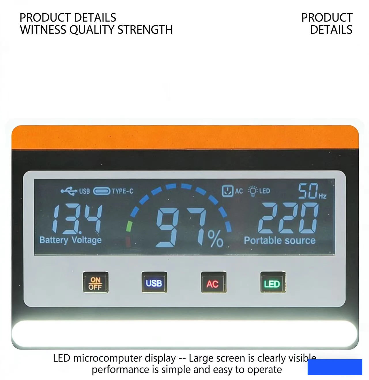 New  600Wh LiFePO4 220V High Power Portable Power Station 40AH Solar Outdoor Mobile Power Supply Home Emergency Energy Storage