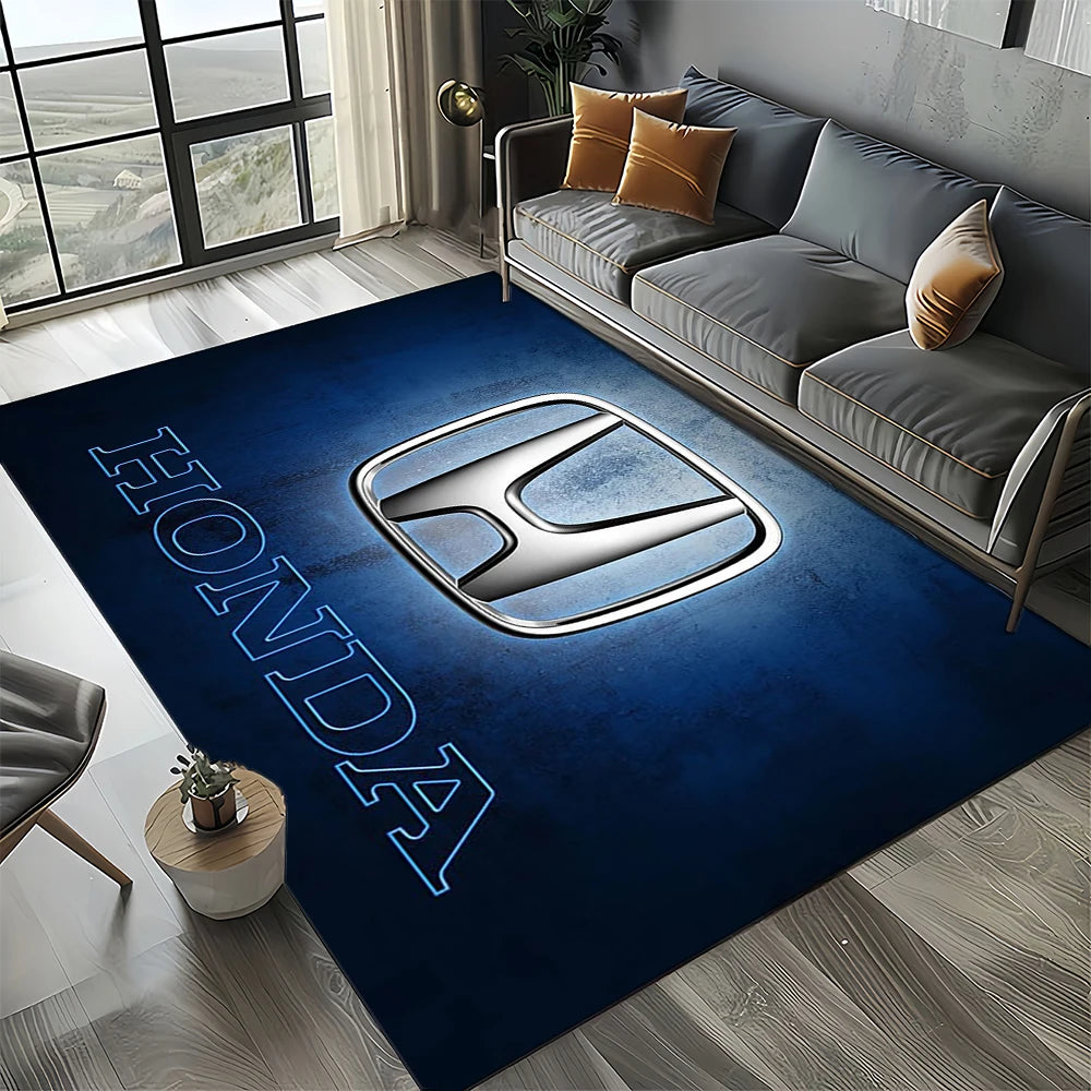 Racing Car H-HONDA HRC Motorcycle Carpet Rug for Living Room Bedroom Home Sofa Decoration,Kids Area Rug Non-slip Floor Mat Gift