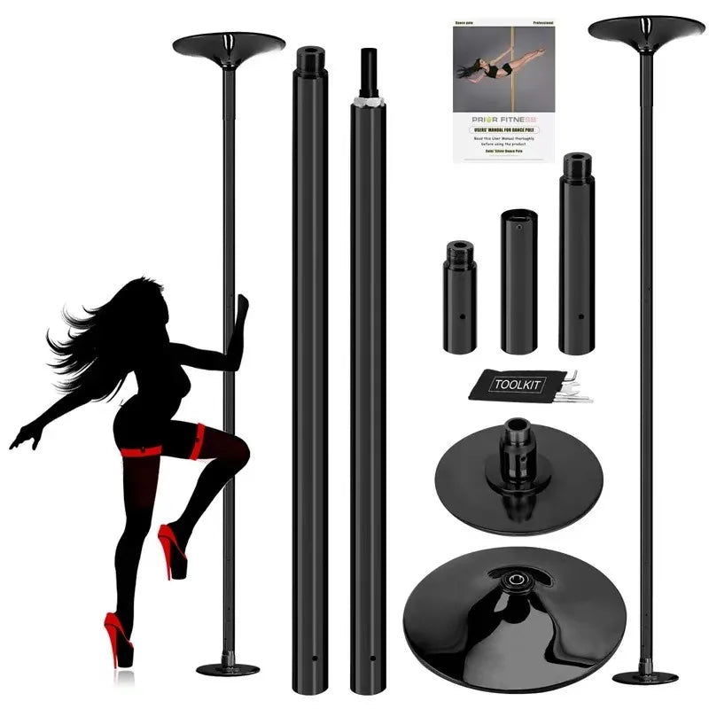 Spinning Static Portable Removable Stripper Dance Pole Kit Club Home 2026