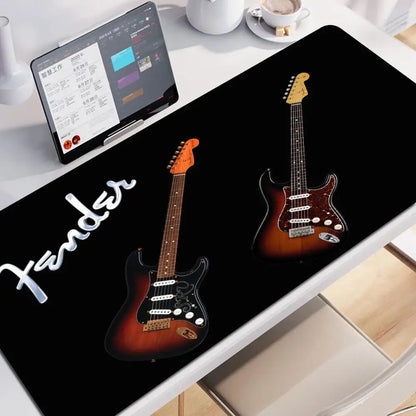 Large Mouse Pad .Mousepad Fender Guitar Gamer Keyboard Mat Game Mats Office Accessories Mausepad Gaming Computer Table Stitch