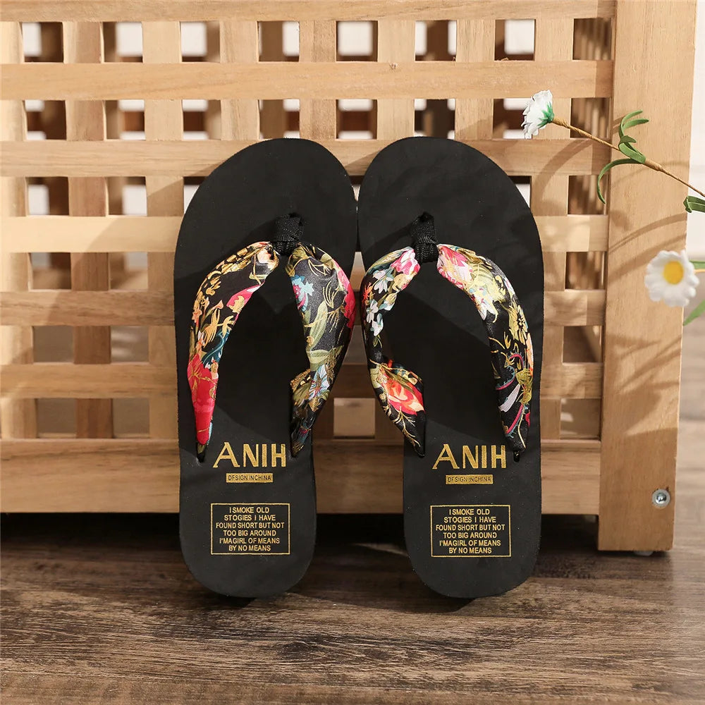 2026 Fashion Women Flip Flops Summer Beach Platform Slippers Casual Outside Wedges Sandals Summer Women Shoes