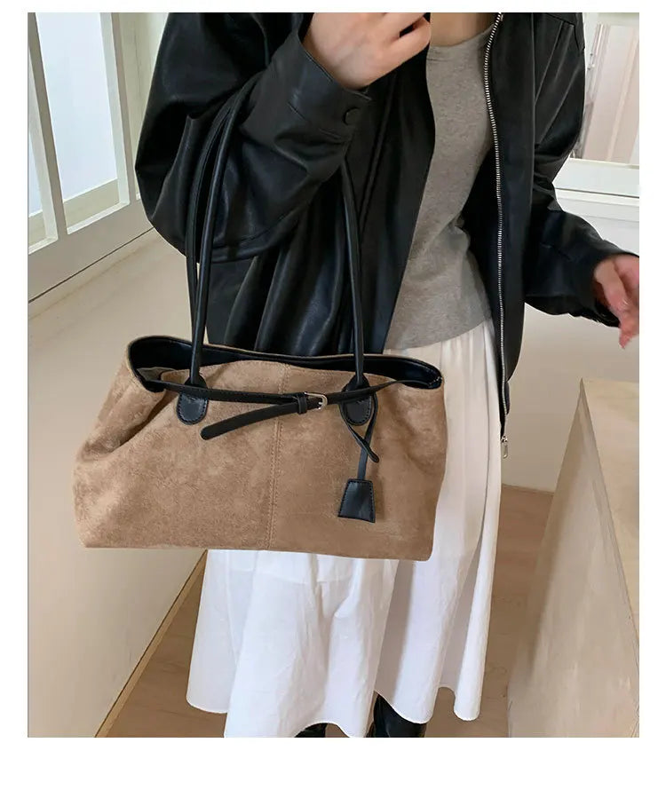 Women's PU Leather Shoulder Bag 2026 Winter New Fashion Retro Underarm Bag Luxury Brand Designer Handbags and Purses Tote Bags