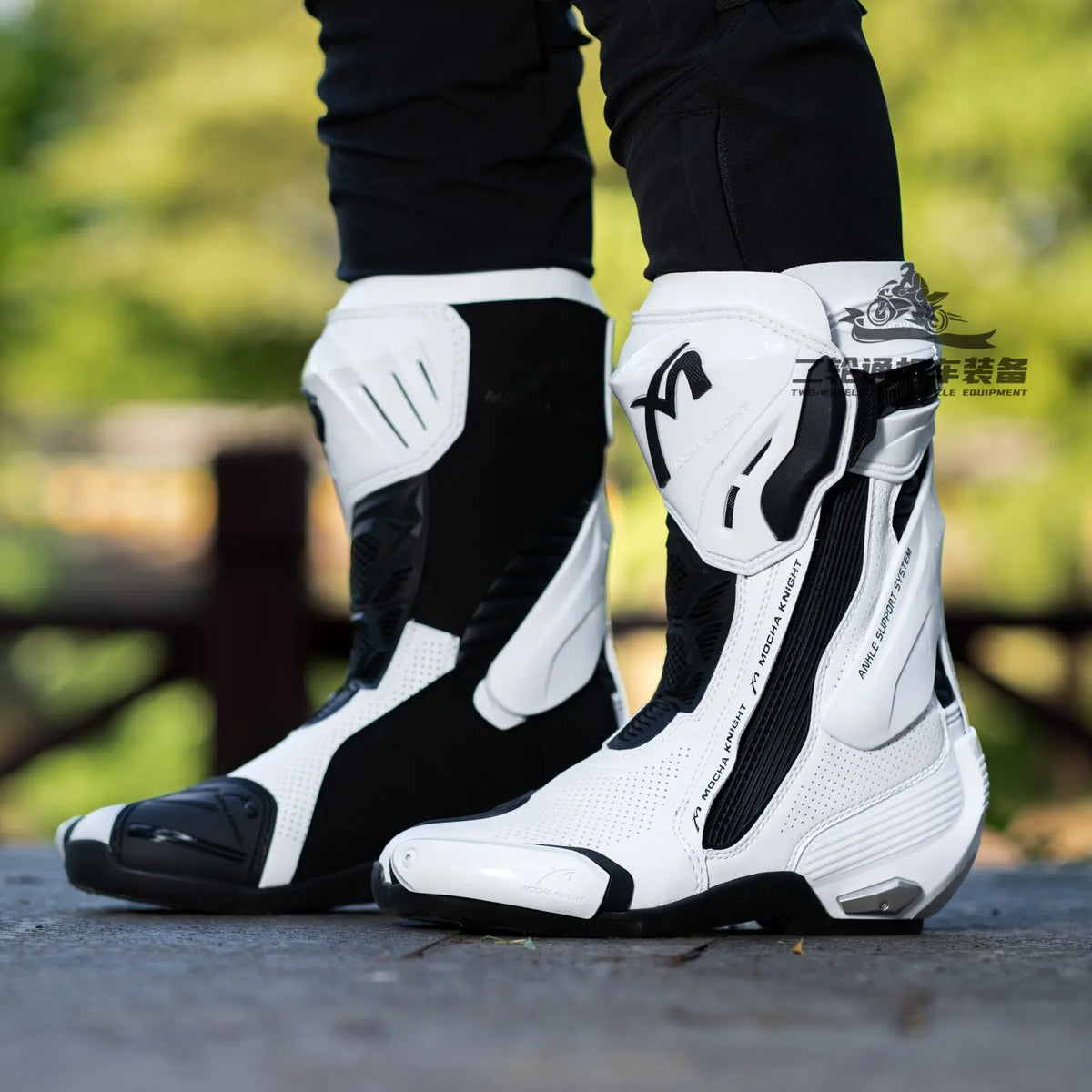 MOCHA Off-Road Riding Boots Ankle & Shin Impact Protection Non-Slip Wear-Resistant Sole for Track Enduro Competitive Riding