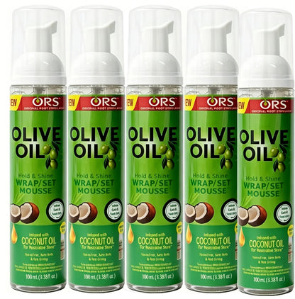 Curly Hair Mousse For Wigs Strong Hold Olive Oil Hair Styling Mousse Anti-Frizz Hair Foam Mousse For Styling Hair Women Men