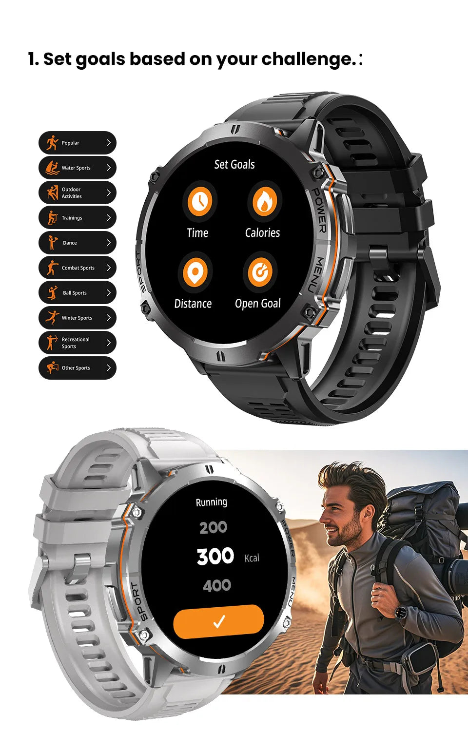 2026 New Military TANK X3 1000mAh Battery Smart Watch Men 10ATM Waterproof Swim GPS Path 1.75" AMOLED HD Call Sports Smartwatch