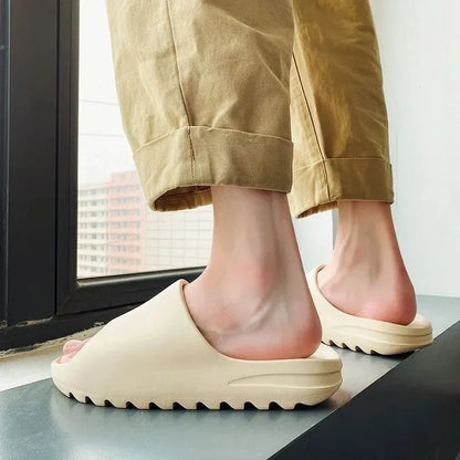 Brand High Quality Super Soft EVA Sole Summer Slippers for Men Bathroom Slippers Home Slides Couple Beach  Male Slipper