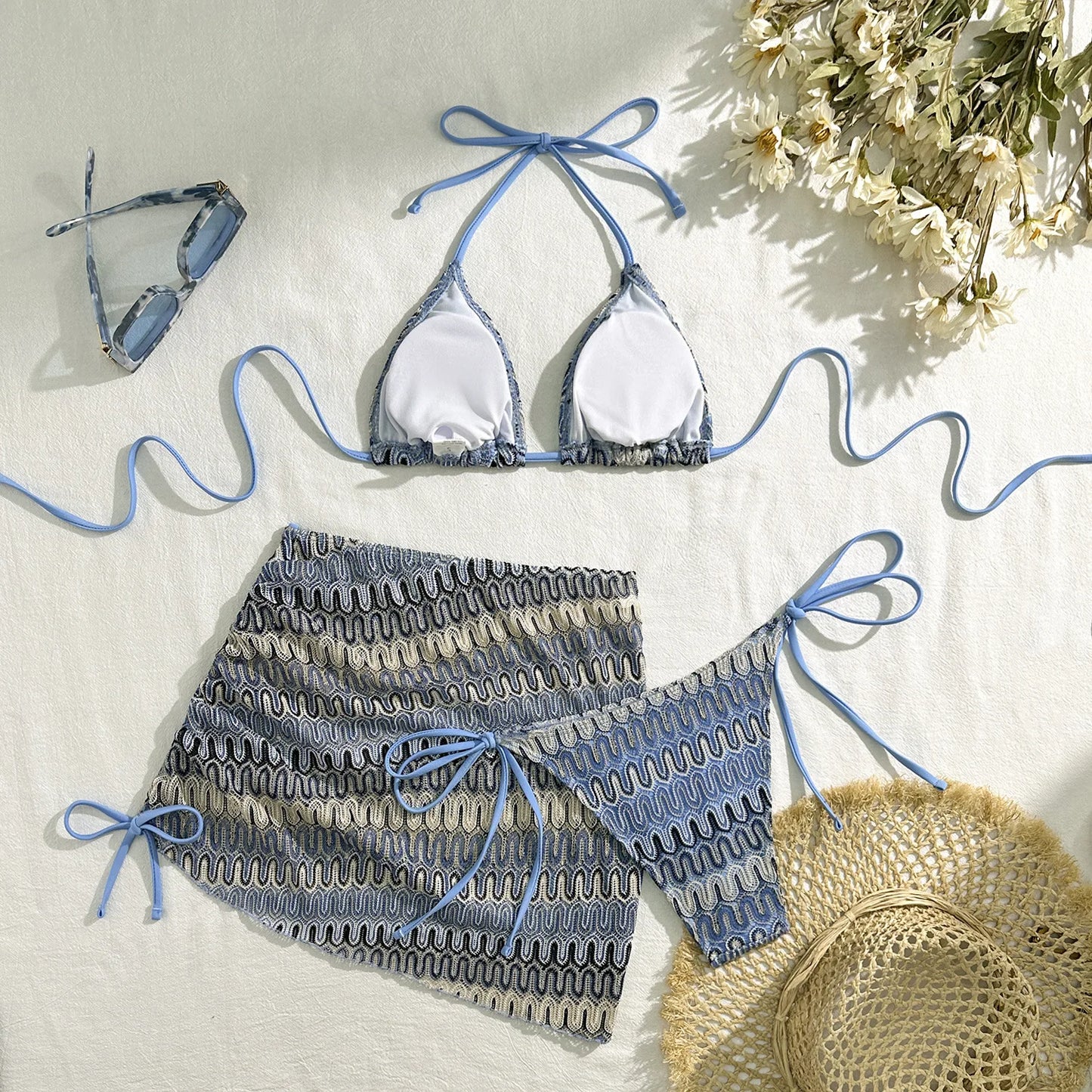 Sexy Bikinis 2026 Female Swimsuits Women's Three-Piece Swimwear Beach Swim Wear Bathing Suits Brazilian Bikini Set Pool Bather
