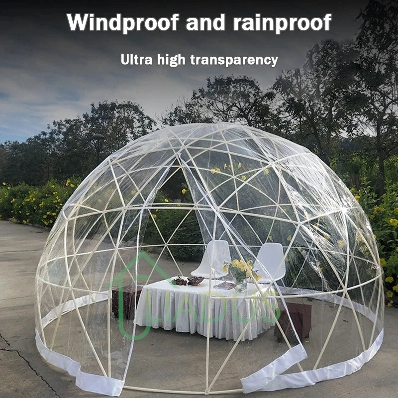 3.6M TPU Clear Bubble Dome Tent for Outdoor Events Parties Camping Cafe Dining - Luxury PVC Garden Igloo Style Tent Bubble Tree