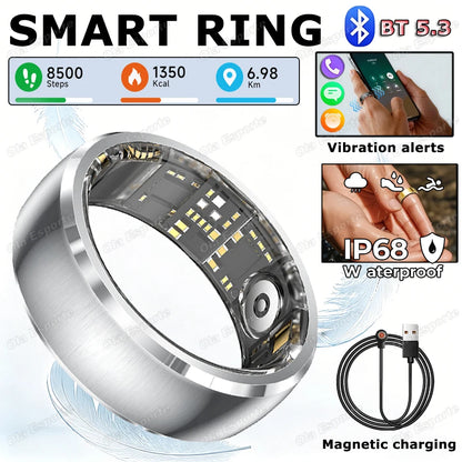 New Incoming Call Vibration Reminder Smart Ring 2026 Gesture Control Messages Alarms Health Monitor Sports Smartring Men Women