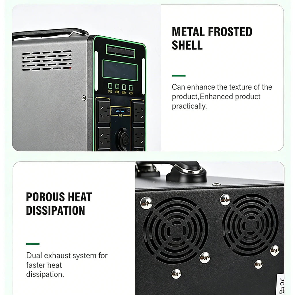 6000W Portable Power Station For Outdoor Camping And Home 5500WH Lifepo4 Battery Solar Generator Emergency Supply
