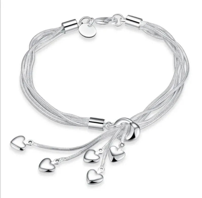 925 Sterling Silver Bracelet Woman Vintage Luxury Original Jewelry Accessories Fashion Designer Party Wedding Jewelry Gifts 2025