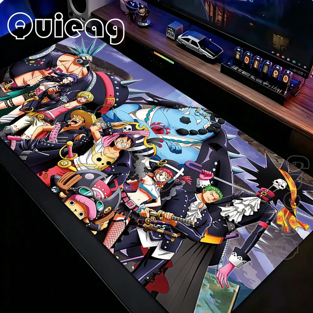 900x400mm Cartoon One Piece Gaming Mouse Pad Speed XXL Rubber Anime Gamer Keyboard Mouse Mat Big Motbook Computer PC Mousepad