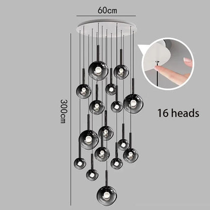 Modern home decor led lights pendant light lamps forstaircase Chandeliers for living room hanging light indoor lighting