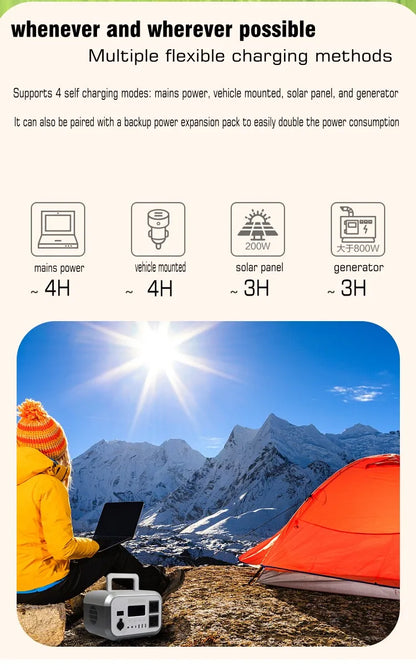 12v50AH Lifepo4 battery Portable power station 60AH Lithium Inverter 220V 500W For Outdoor Camping available mobile 30AH 25AH